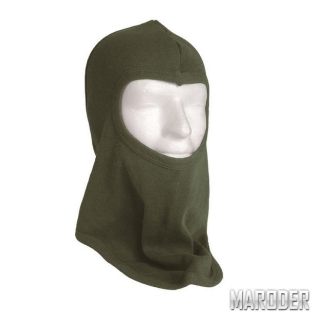 Балаклава хлопковая олива