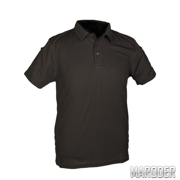 Тактическая футболка Polo черное поло полиции black