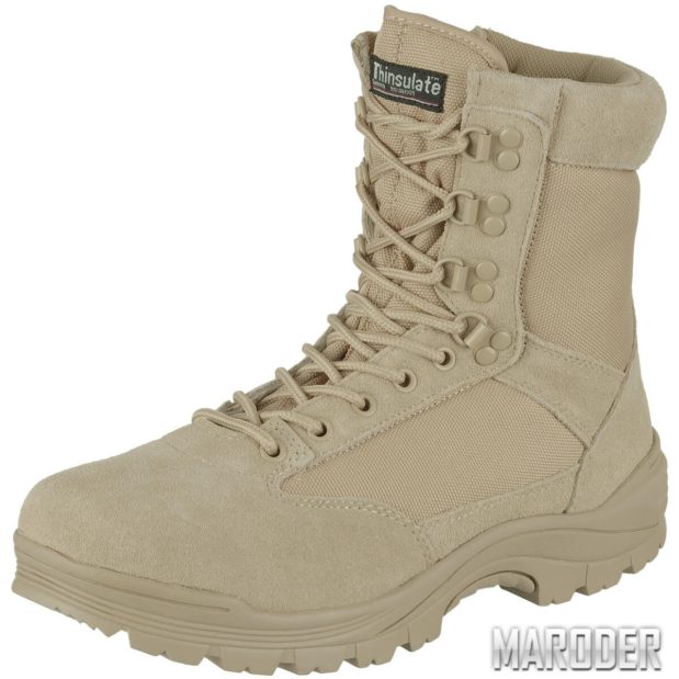 Ботинки TACTICAL SIDE ZIP YKK Khaki