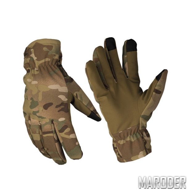 Перчатки сенсорные зимние SOFTSHELL THINSULATE Multicam