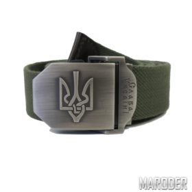 Ремень с Тризубом олива. Слава Україні: Цена, Характеристики, Фото