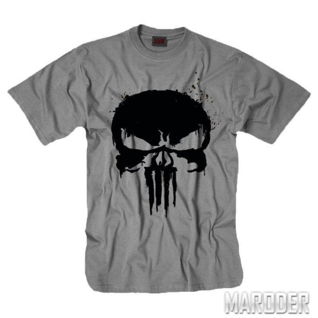Футболка КАРАТЕЛЬ – PUNISHER серая