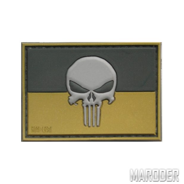 Шеврон ПВХ Punisher UKR полевой