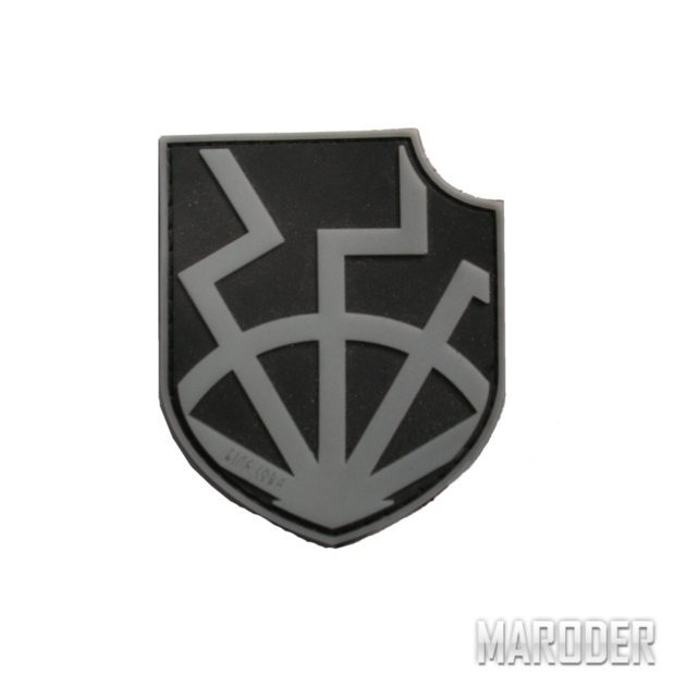 Шеврон ПВХ Black Sun on shield светонакопительный