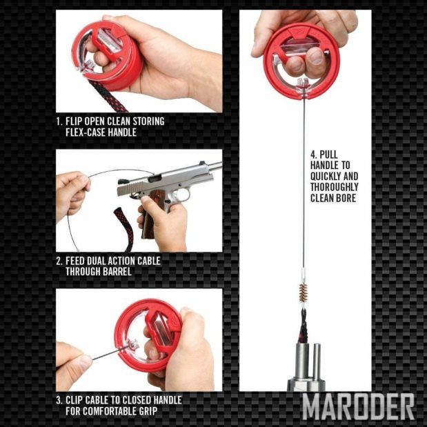 Real Avid Bore Boss- Clean Storing Gun Snake With Handle Bore Boss .223 Caliber 5.56mm 4