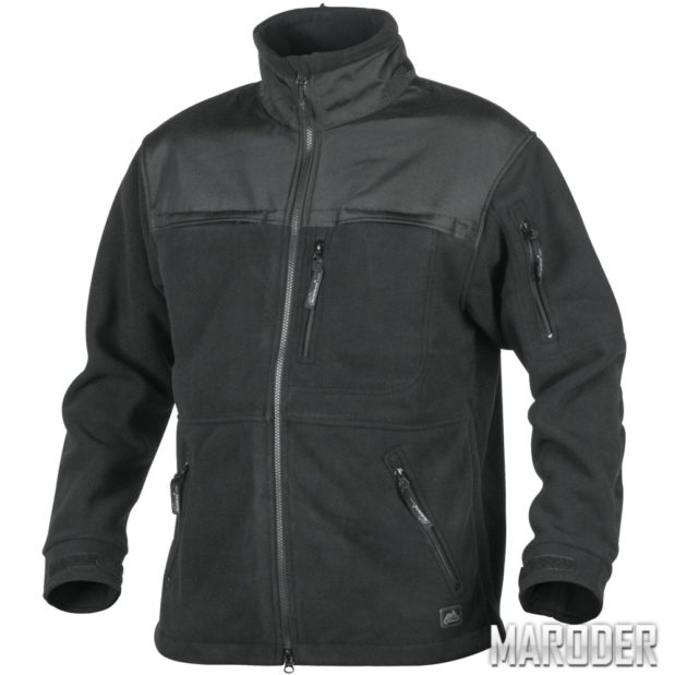 Флисовая куртка DEFENDER DUTY FLEECE QSA Black. Helikon-Tex