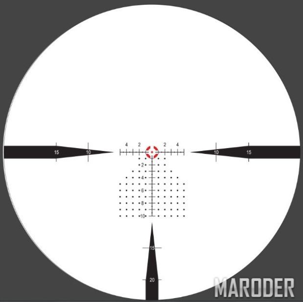 Прицельная сетка Nightforce ATACR 1-8×24 F1 0.1Mil сетка FC-DM с подсветкой