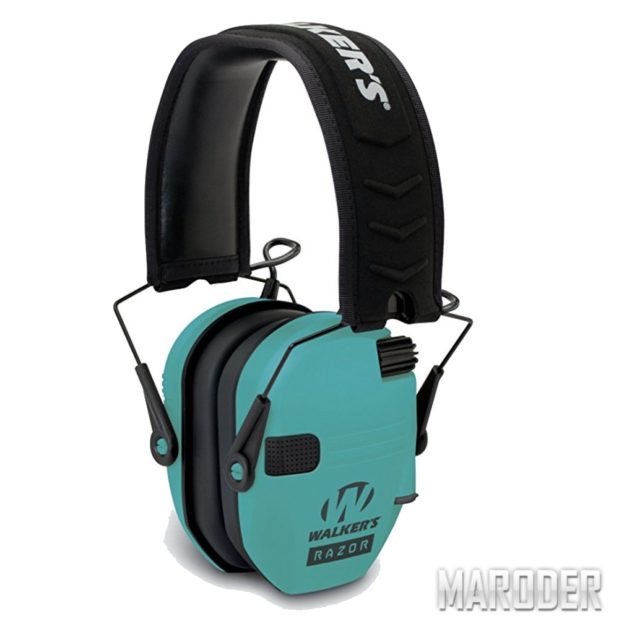 Активные наушники для стрельбы Walkers Razor Slim Light Teal