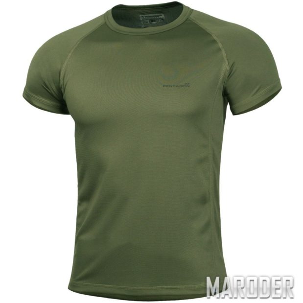 Футболка Body Shock T-Shirt Olive Green. PENTAGON