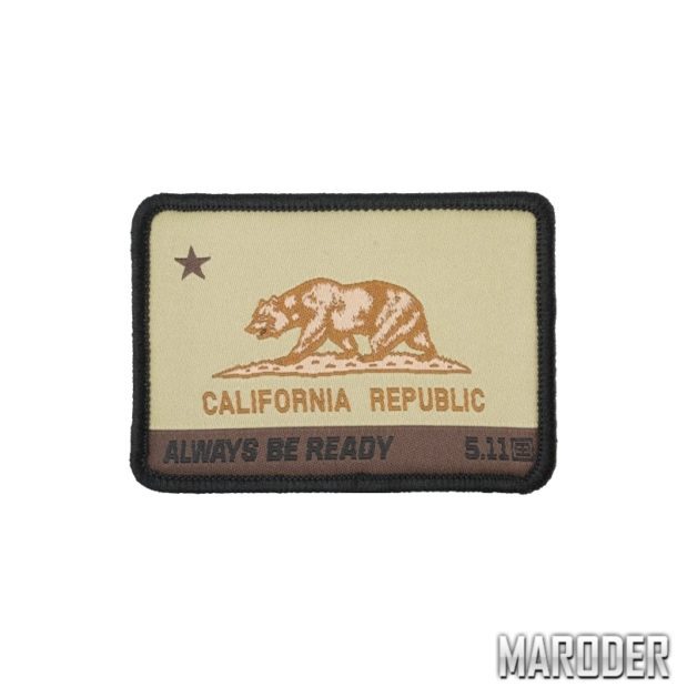 Нашивка California State Bear Patch. 5.11 Tactical