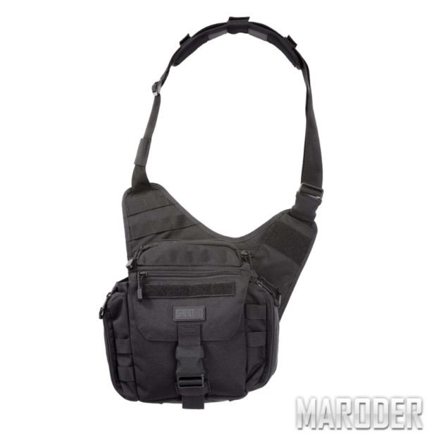 Тактическая плечевая сумка с кобурой PUSH Pack Black. 5.11 Tactical