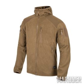 Куртка ALPHA HOODIE Grid Fleece Coyote: Цена, Характеристики, Фото