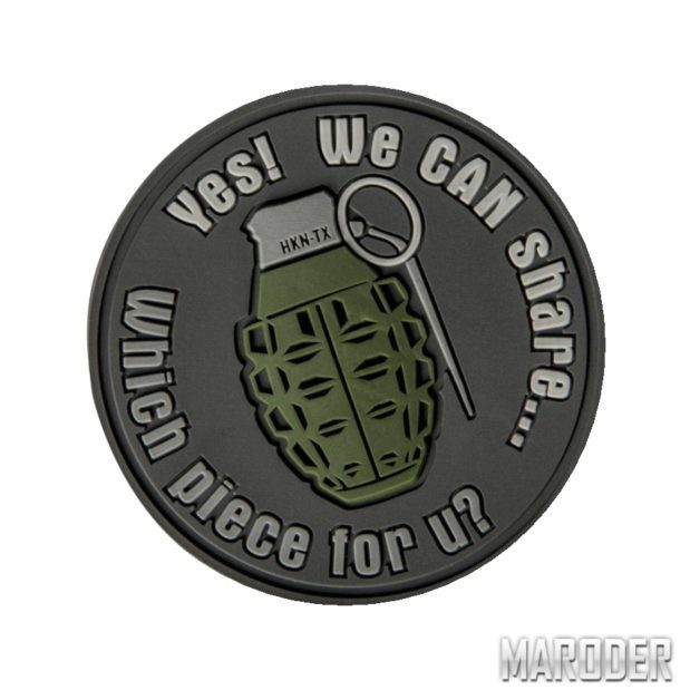 Морал патч WE CAN SHARE Steel Grey