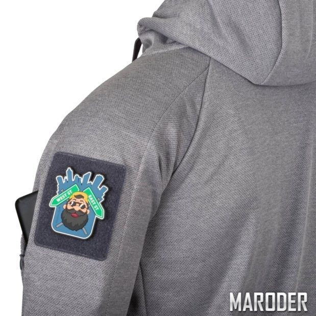 Куртка URBAN TACTICAL HOODIE FullZip grey melange 7