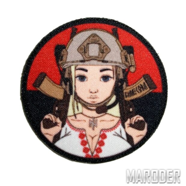 Морал патч Ukraine Valkiria Black / Red