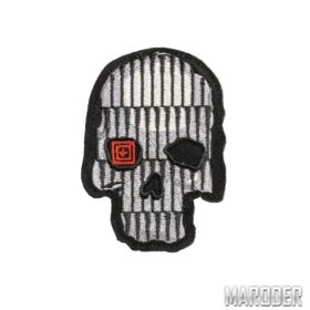 Нашивка BULLET SKULL Grey Patch. 5.11 Tactical: Цена, Характеристики, Фото