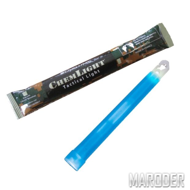 Химический фонарь Cyalume ChemLight 6'' Blue 8 Hour. Military Grade Lightstick (Копия)