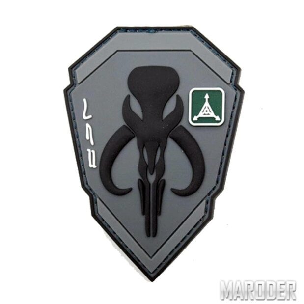 Морал патч Bounty Hunters Mandalorian Grey
