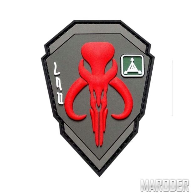 Морал патч Bounty Hunters Mandalorian Red
