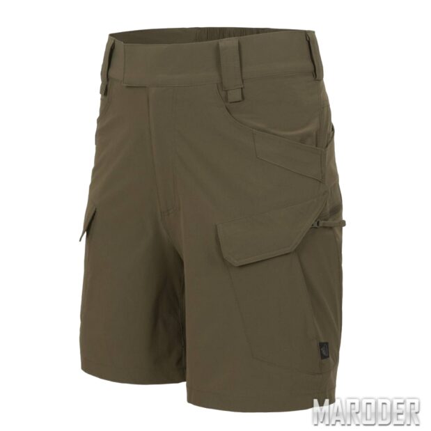 Шорты OTUS Black Taiga Green. Helikon-Tex