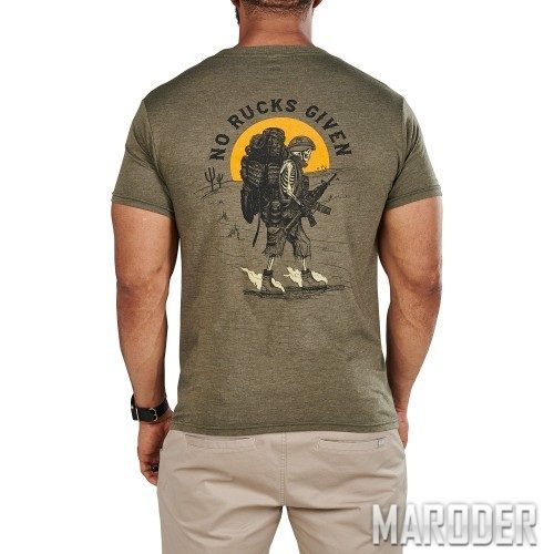 Футболка No Rucks Given Military Green Heather. 5.11 Tactical