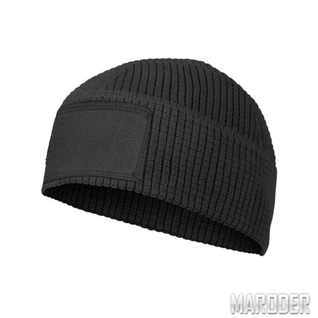 Шапка RANGE Beanie Grid Fleece Black. Helikon-Tex