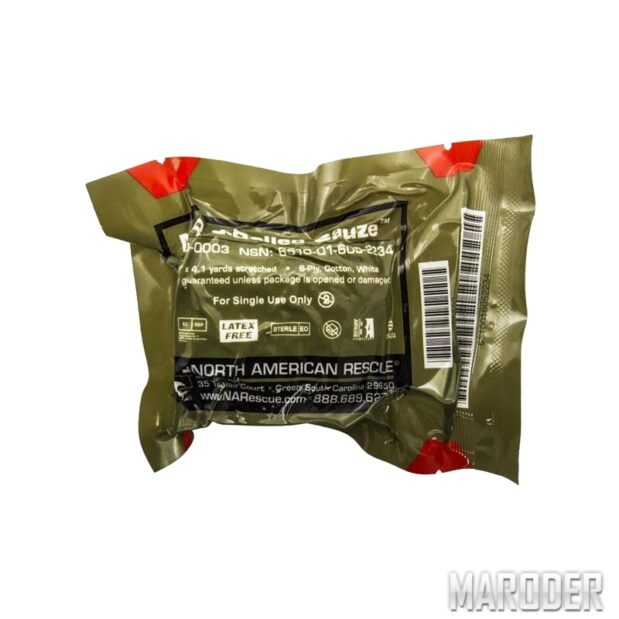 Бинт S-Rolled Gauze. NORTH AMERICAN RESCUE