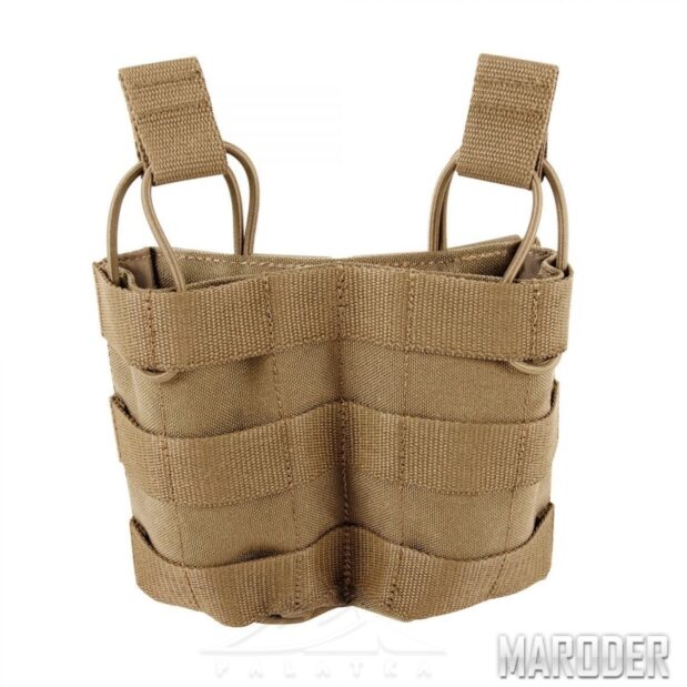 Подсумок магазинный 2 SGL Mag Pouch BEL M4 Mag Pouch Khaki. Tasmanian Tiger