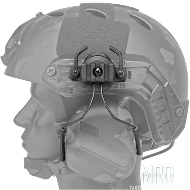 Адаптер для фиксации наушников на шлем Black. Headset and Helmet Rail