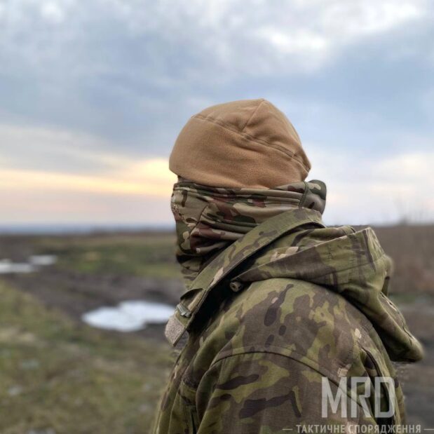 шапка военная флисовая tan