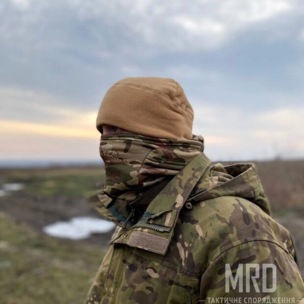 шапка военная флисовая tan оригинал