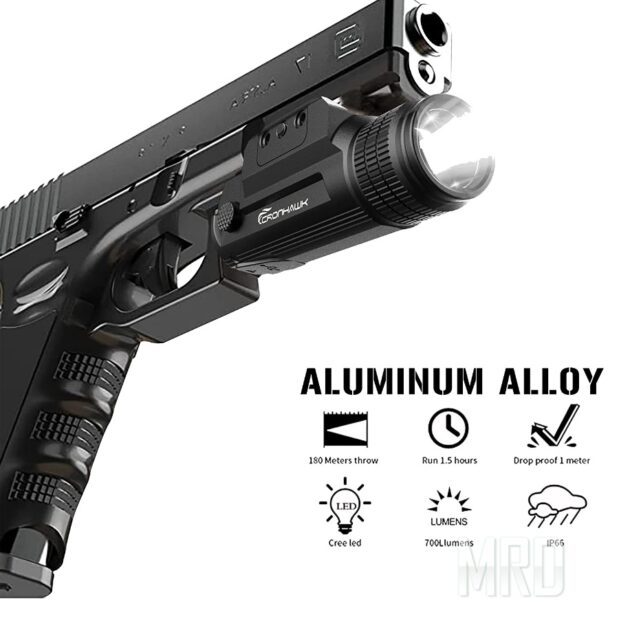 Тактический подствольный фонарь CRONHAWK Pistol Flashlight Rechargeable купить