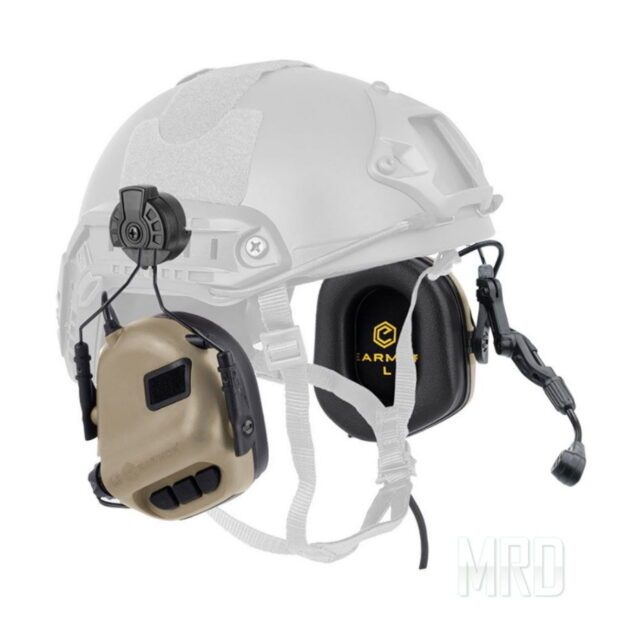 Активные наушники Earmor M32H Tan. Helmet Version MOD 3