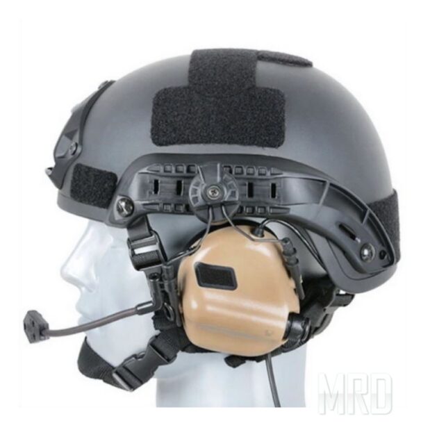 Активные наушники с микрофоном на шлем Earmor M32H Coyote купить оригинал