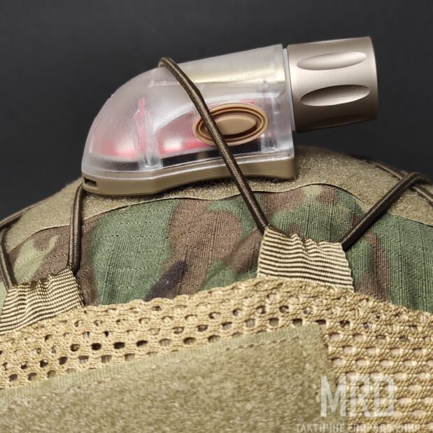 Маячок на шлем Manta Strobe. Красный — Инфракрасный обзор 1
