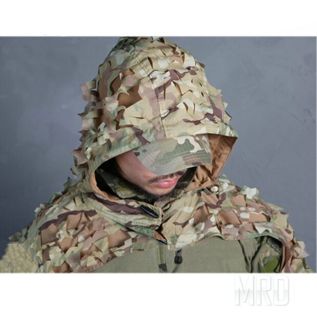 Маскировочная накидка Emerson Tactical Lightweight Assault Ghillie как носить