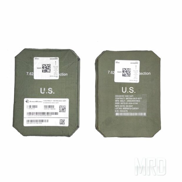 Боковые бронепластины ESBI Medium. Класс 6 ДСТУ (класс IV США stand alone 7.62 APM2)