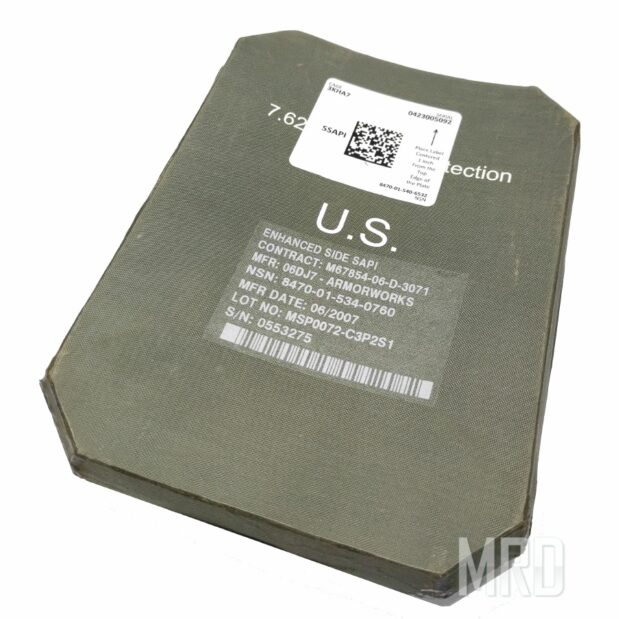 Боковые бронепластины ESBI Medium. Класс 6 ДСТУ (класс IV США stand alone 7.62 APM2)