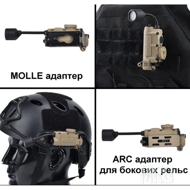 Фонарик на шлем Sidewinder Stalk обзор 1