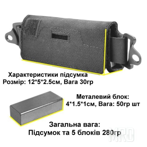 Подсумок противовес с грузом на шлем. Multicam цена