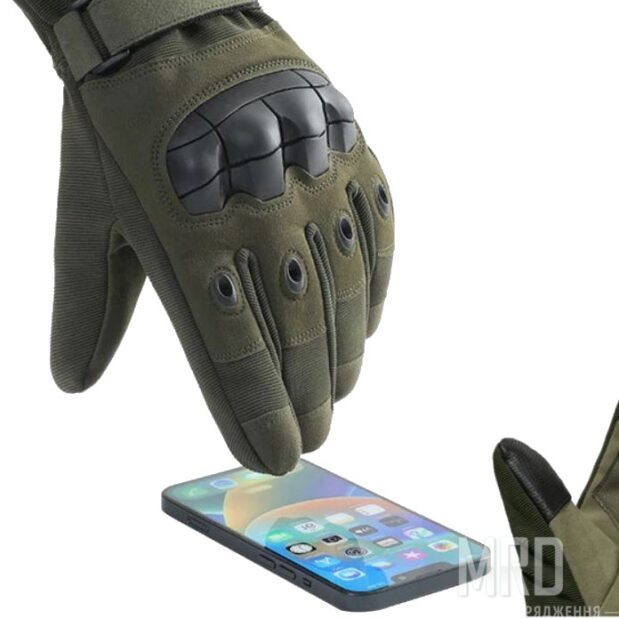 Тактические зимние перчатки Touch Olive
