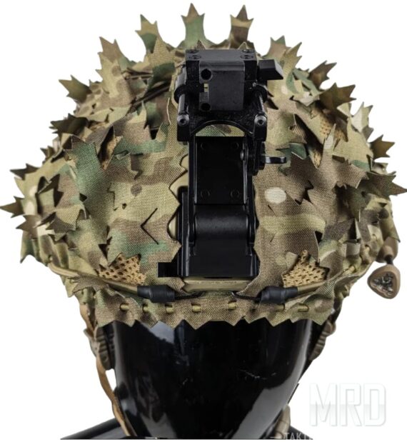Кавер на шлем листья клена LaserCut. MultiCam
