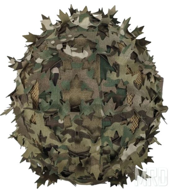 Кавер на шлем листья клена LaserCut. MultiCam