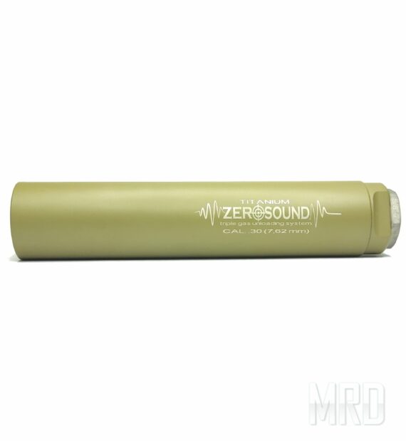 Саундмодератор Zerosound TITAN 5/8-24 Tan. .30 cal, .308, 7,62