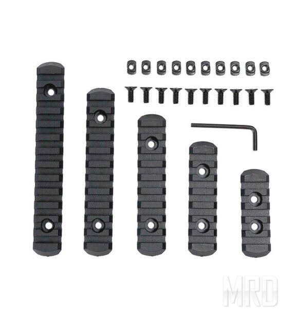 Комплект планок Picatinny 5шт Black M-Lok купить