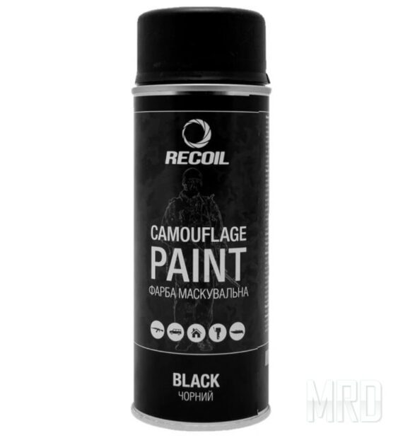 Краска маскировочная аэрозольная RecOil Black