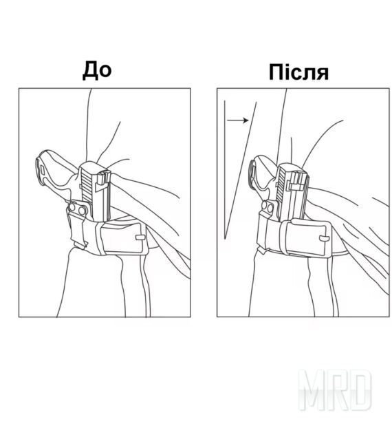 Силиконовая подушка на кобуру Holster Wedge
