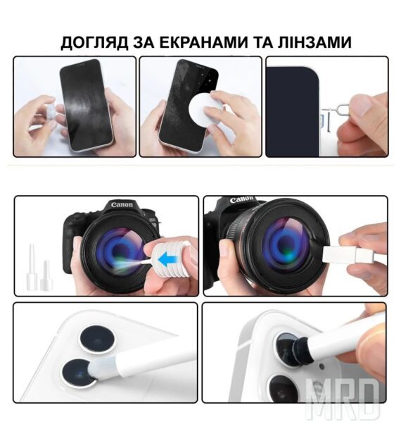 Универсальный набор для чистки линз и электроники Multifinctional Cleaning set 20 in 1